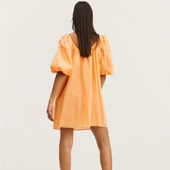 MANGO - PUFF SLEEVE COTTON DRESS - Picture 4 of 8